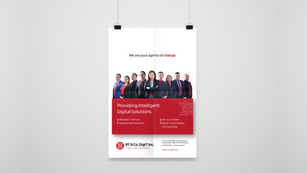 Mockup poster design for RT&Co. DigIT