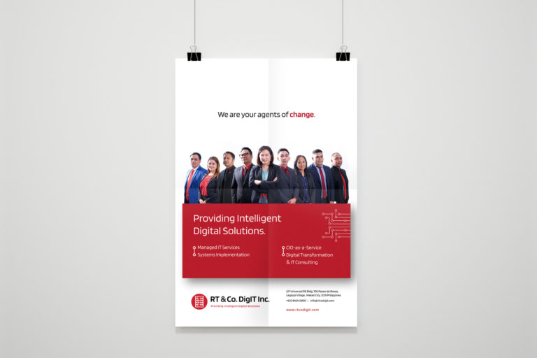 Mockup poster design for RT&Co. DigIT