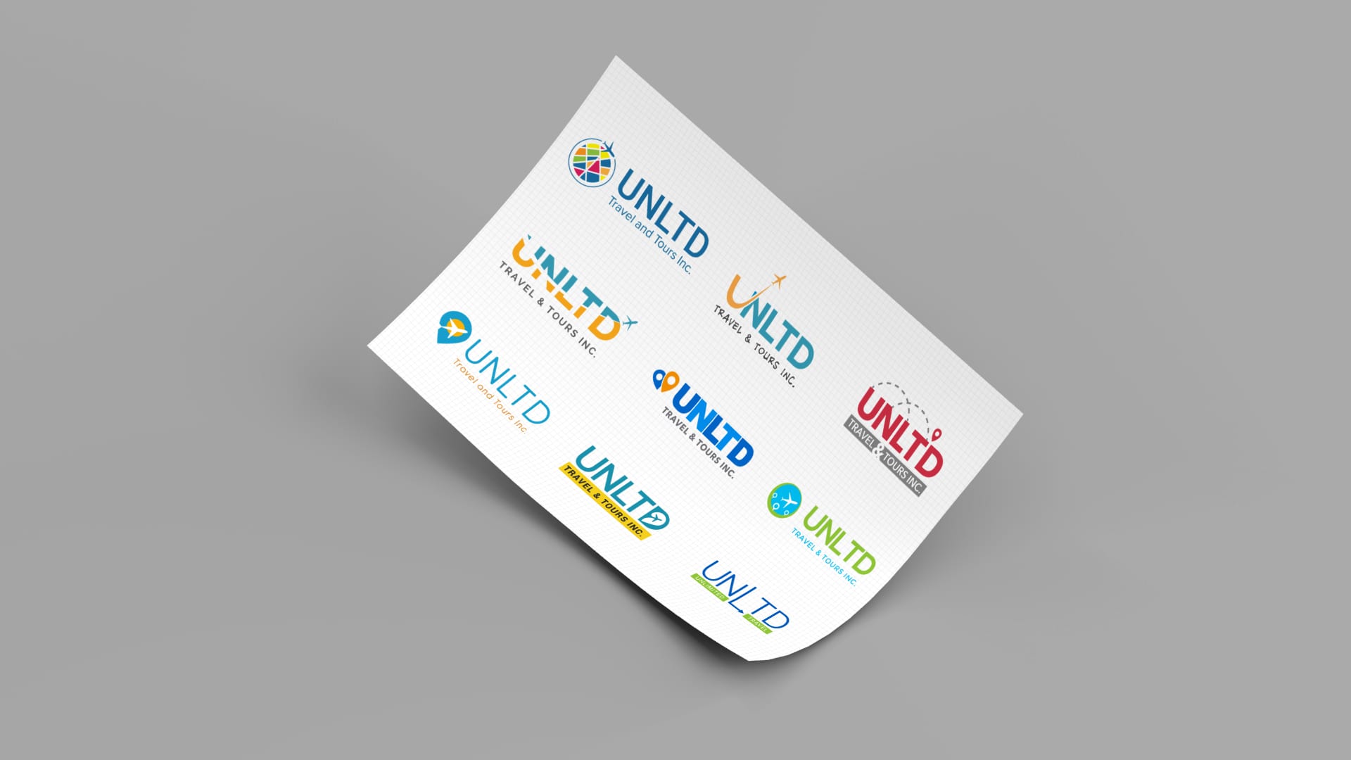 Logo design studies for UNLTD