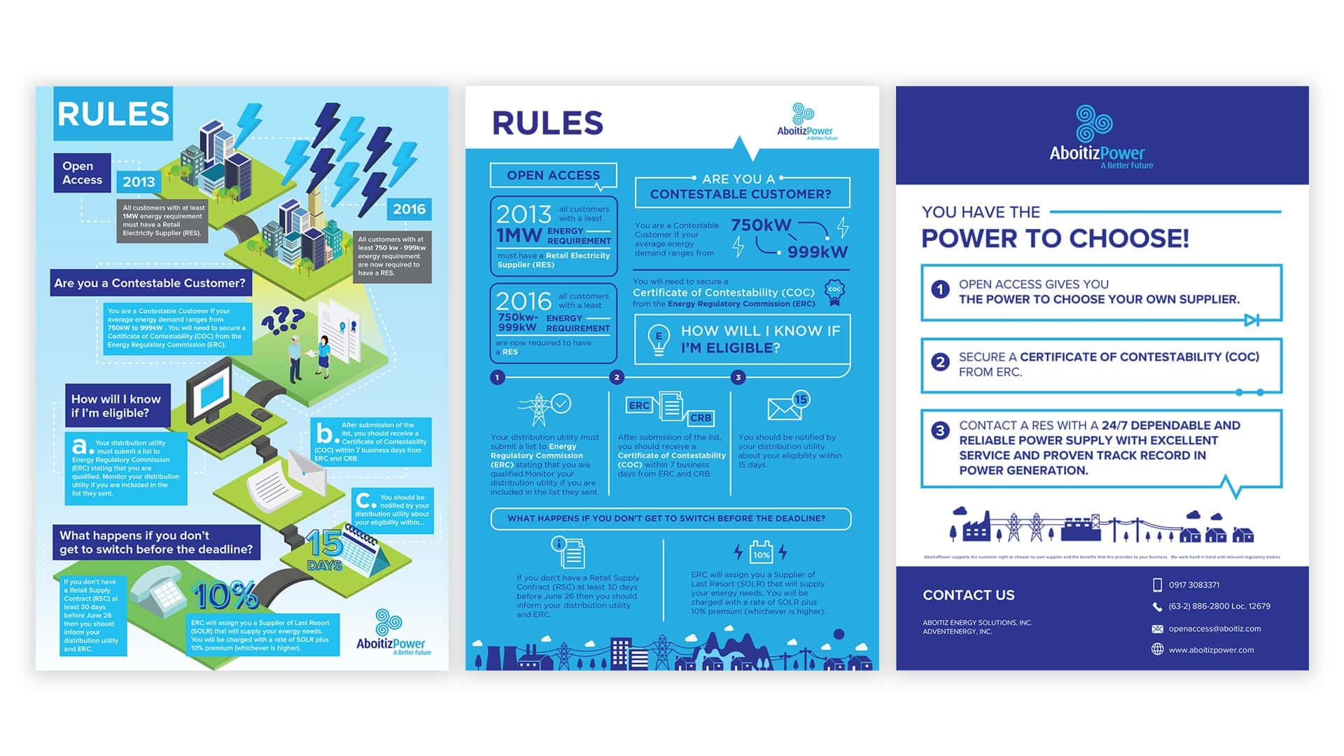 Poster designs for Aboitiz Power Philippines