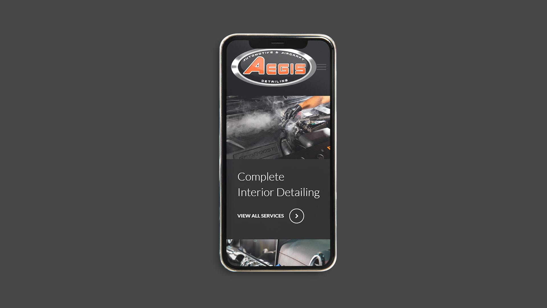 Mobile version mockup