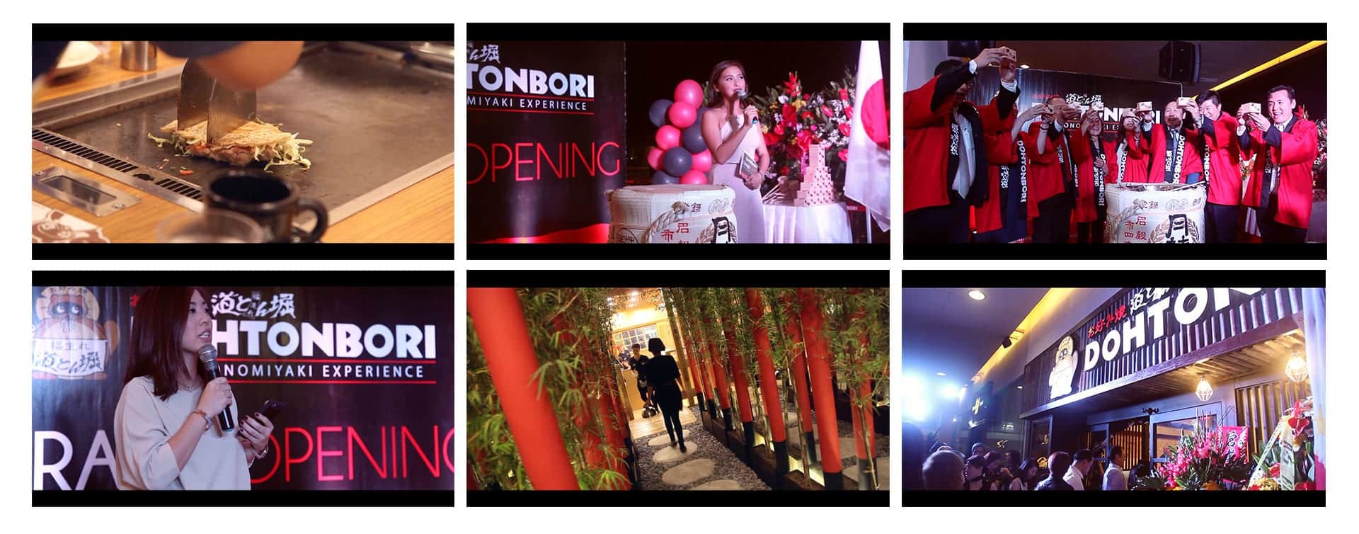 Video clips of Dohtonbori Event Video Coverage