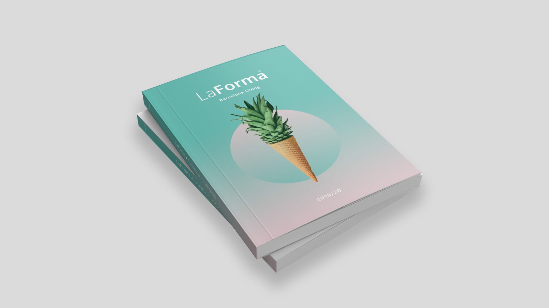 Magazine design mockup for LaForma