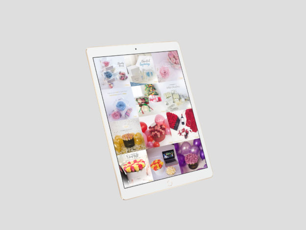 Social media designs for Petalier