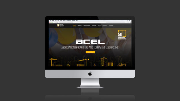 Mockup website design for ACEL