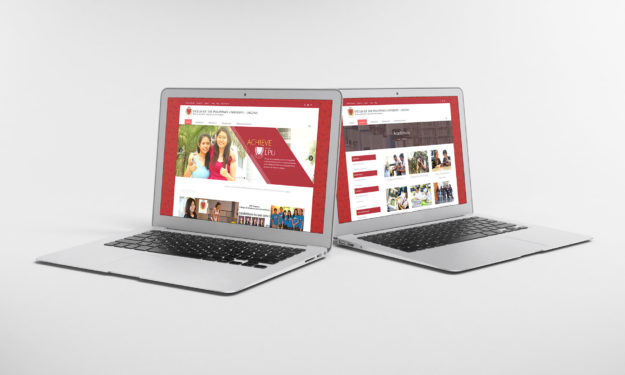 Mockup website design for LPU