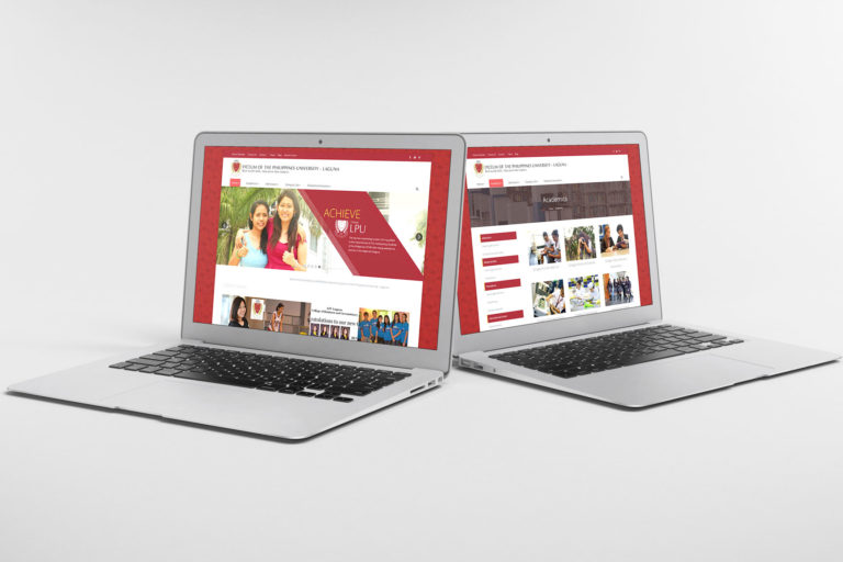Mockup website design for LPU