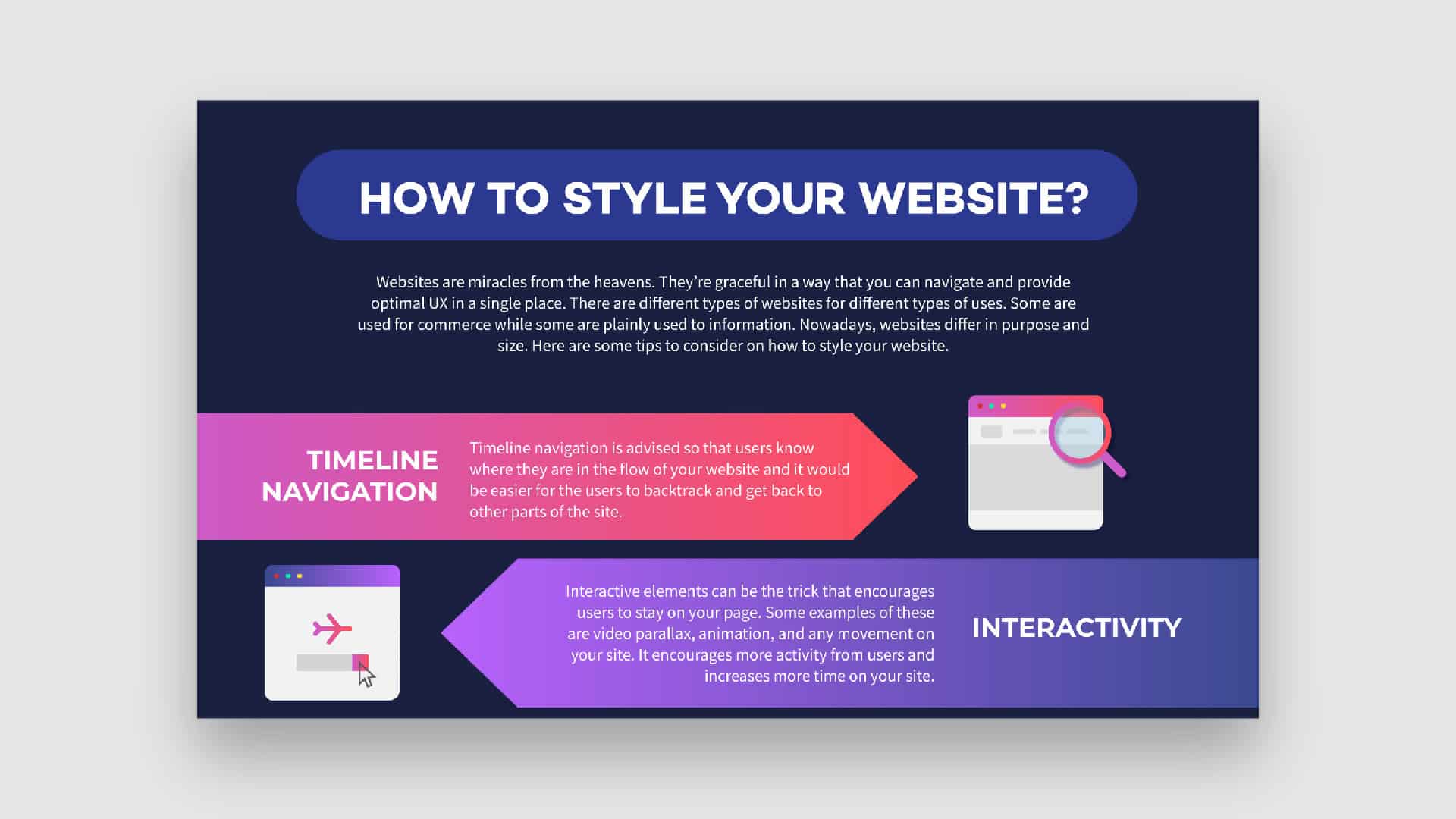 How to style your website cover