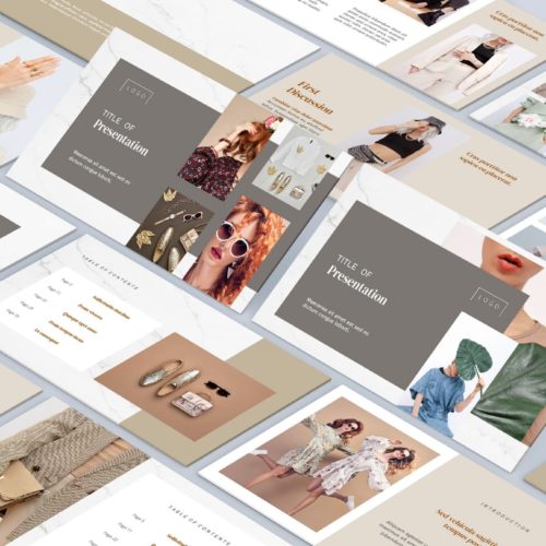 Minimalist Beige Powerpoint Presentation Template